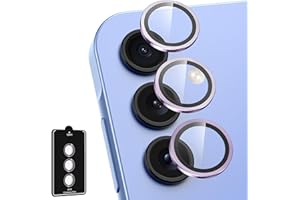Avocase for Samsung Galaxy A15 5G Camera Lens Protector, Individual Metal Ring Tempered Glass Lens Cover, [Strong Adsorption] Scratch Resistant Ultra-Thin HD Clear Lens Cover, 1 Set-Purple