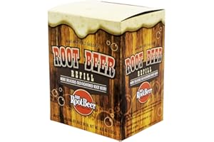 Mash King Root Beer 2 Gallon Refill Pack For The DIY Root Beer Making Kit Set - Includes Mix Packets, Flavour Crystal Packets
