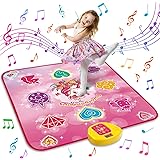 maysida Unicorn Dance Mat Toys for 3-12 Year Old Girls, Dance Pad with LED Lights, Built-in Music, 6 Game Modes, Electronic D