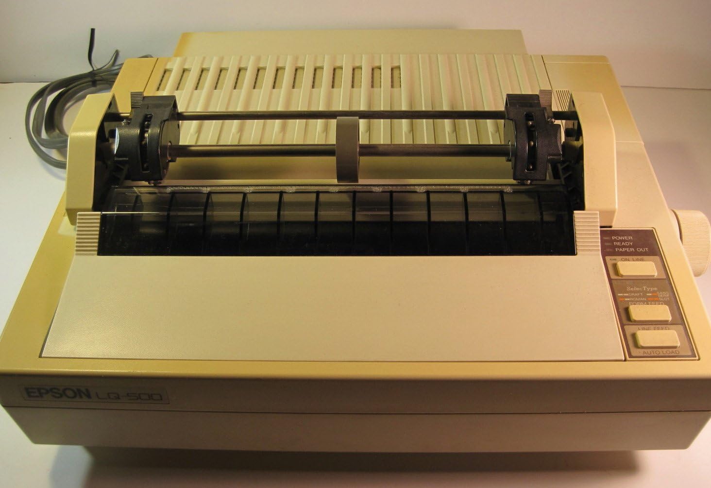 a dot matrix printer