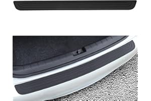 ASUBHA Car Rear Bumper Protector, Bumper Guard, Universal Black Rubber Anti-Scratches Trunk Door Protective Pad, Automotive Exterior Accessories Non-Slip Bumper Protection Strip for Cars SUVs Trucks