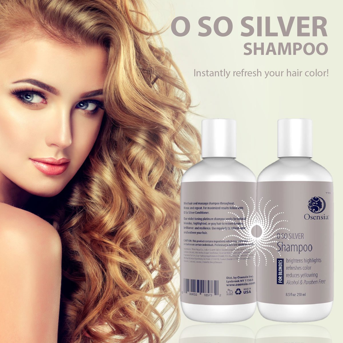 Amazoncom Silver Shampoo Hair Toner Purple Shampoo Brassy