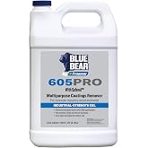 Blue Bear 605PRO: Multi-Surface Paint Stripper and Coatings Remover, 1 Gal | Professional, Low-Odor, Non-Caustic Blend for Varnish, Enamel, Urethane and Latex on Wood, Metal, Concrete, Stone and Masonry