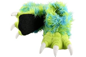 Lazy One Animal Paw Slippers for Kids and Adults, Fun Costume for Kids, Cozy Furry Slippers
