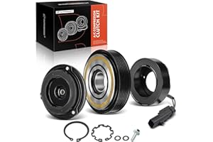 A-Premium Air Conditioner AC Compressor Clutch Kit Compatible with Dodge Durango 2004-2007 & Jeep XK Series Commander 2006-20