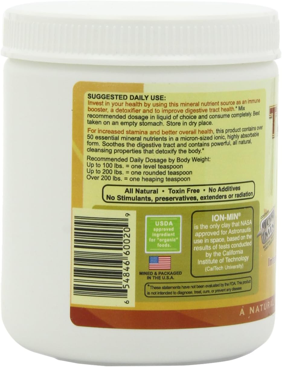 Ion Charged Terramin Mega-Mineral Supplement & Internal Detoxifier/Cleanser, 1-Pound Powder Jar: Health & Personal Care