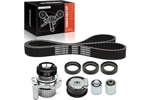 A-Premium Engine Timing Belt Kit with Water Pump Compatible with Volkswagen Jetta/Passat 2006-2008, Eos 2007-2009, GTI & Audi