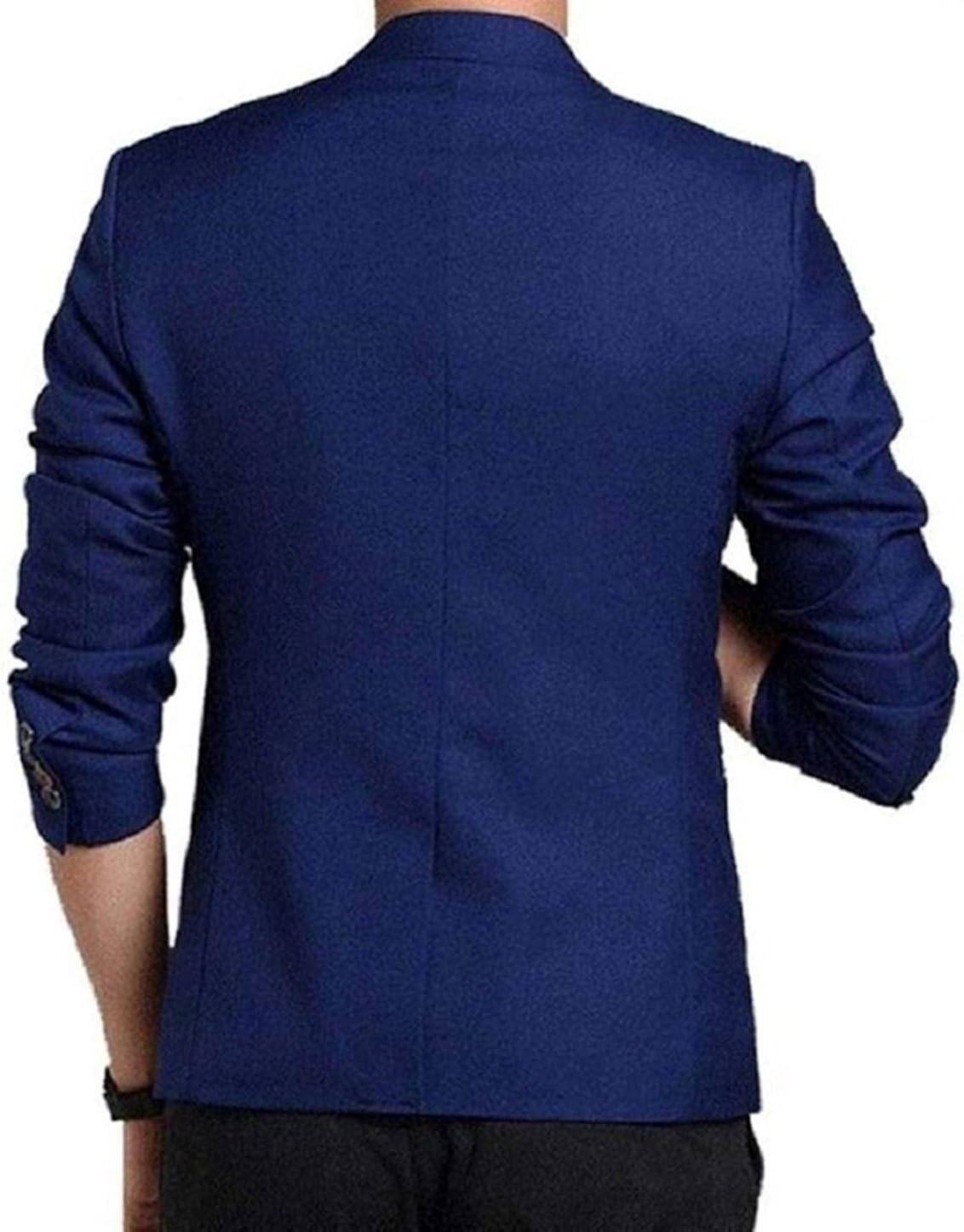Blue Notch Lapel Slim fit Blazer For Men's Best Price With Best Deal in Your City