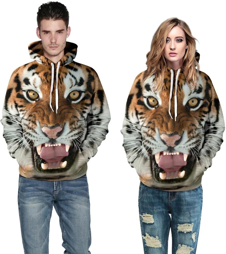 tiger print hoodies
