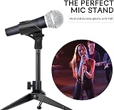 KALIONE 2 Pack Adjustable Microphone Clip Holder 5/8 to 3/8 Adapter view 4