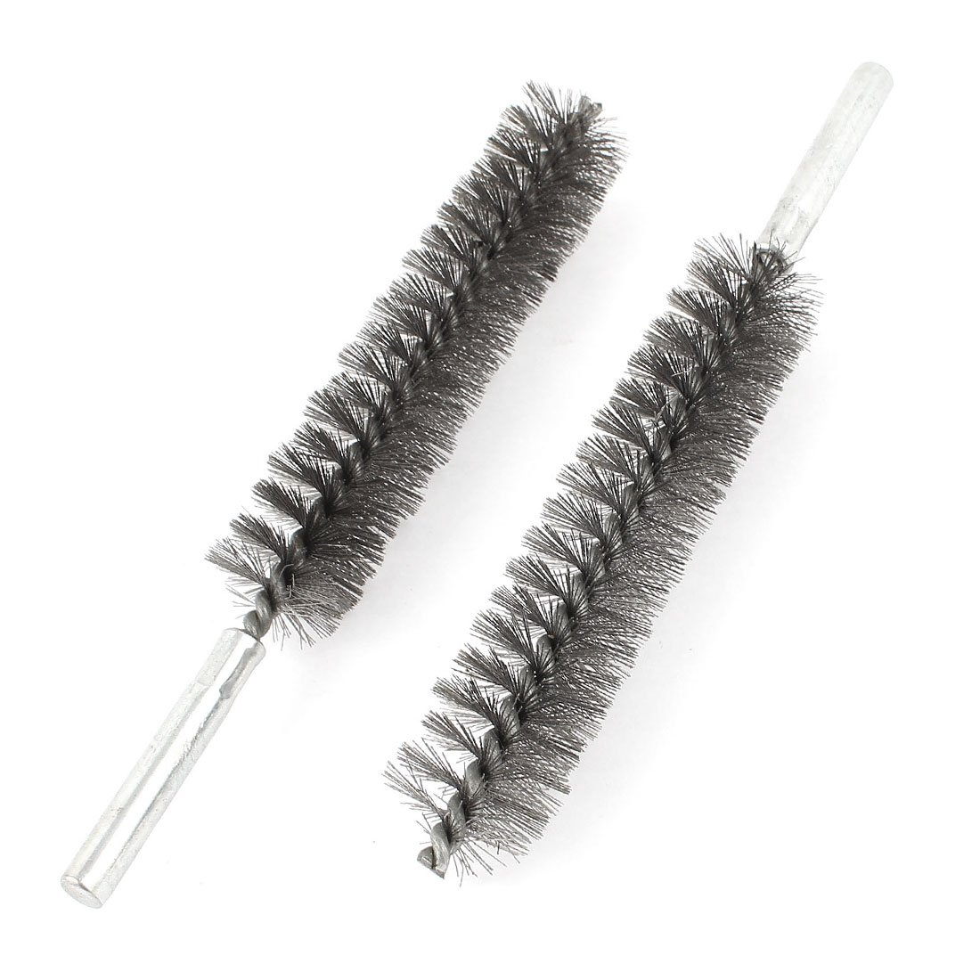 sourcingmap 18cm Long 25mm Diameter Stainless Steel Wire Tube Cleaning Brush 2 Pcs