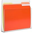 SOURCEONE.ORG Deluxe Clear Acrylic File Chart Holder Wall Mount