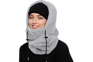 LYZLQLUCY Balaclava Winter Men and Women Ski Mask, Cold Weather Outdoor Wind-Resistant Warm Hats,Winter Masks&Hooded Scarves