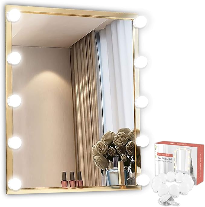 DIY Vanity Mirror Lights Kit Sailstar Hollywood Style with Dimmable 10