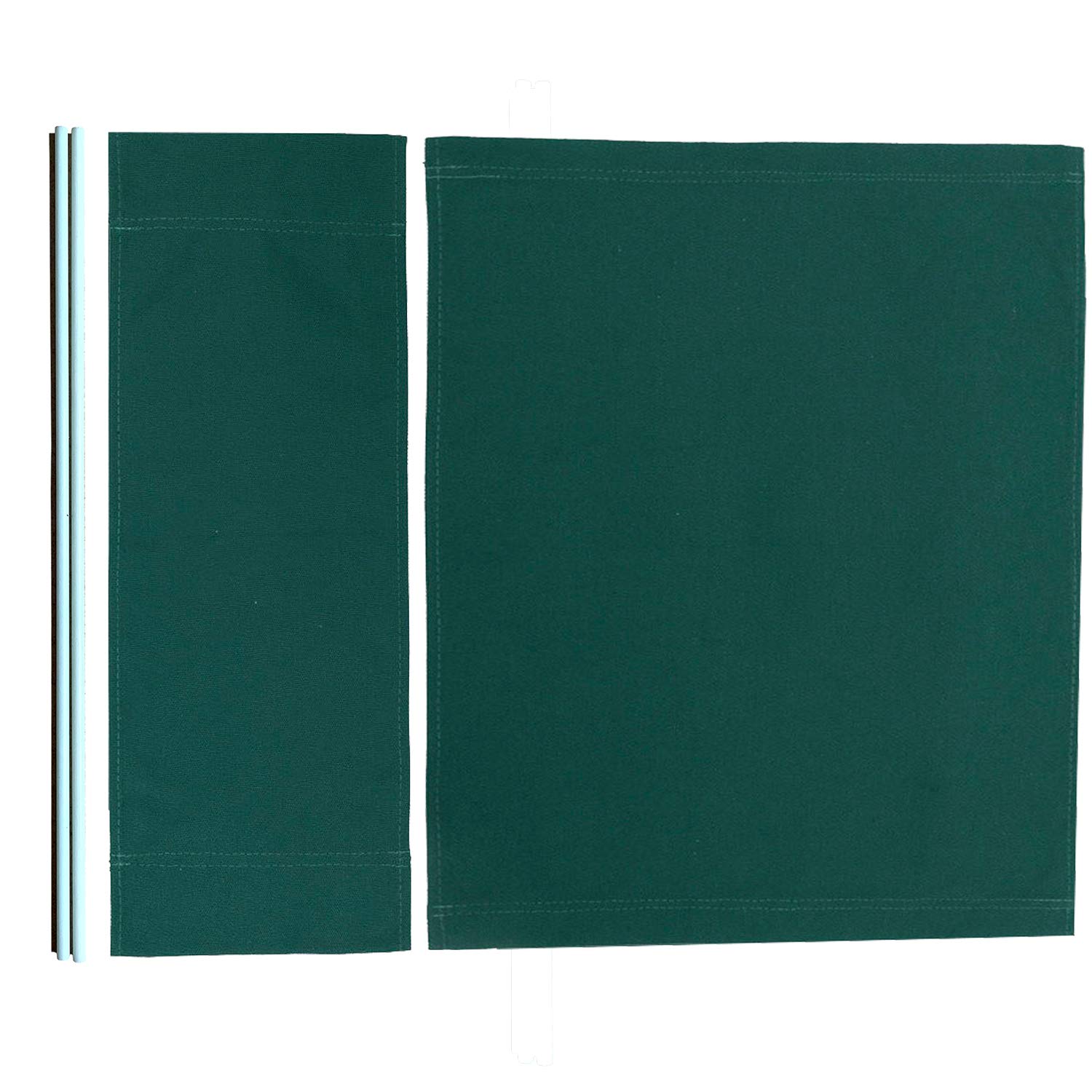 Photo 1 of 1 Set (3pcs) 20.86"L x 16.14"W Directors Chair Canvas Replacement Director Chair Replacement Canvas with Round Fiberglass Stick for Directors Chairs Director Chair Covers Replacement Canva (Green)
