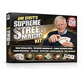 Jim Stott Magic Street Magic Kit for Kids &ndash; 50+ Street Magic Tricks | Easy Beginner Magic Set with Cards, Coins &amp; Mind Reading | Fun Gift for Boys, Girls, Teens &amp; Adults