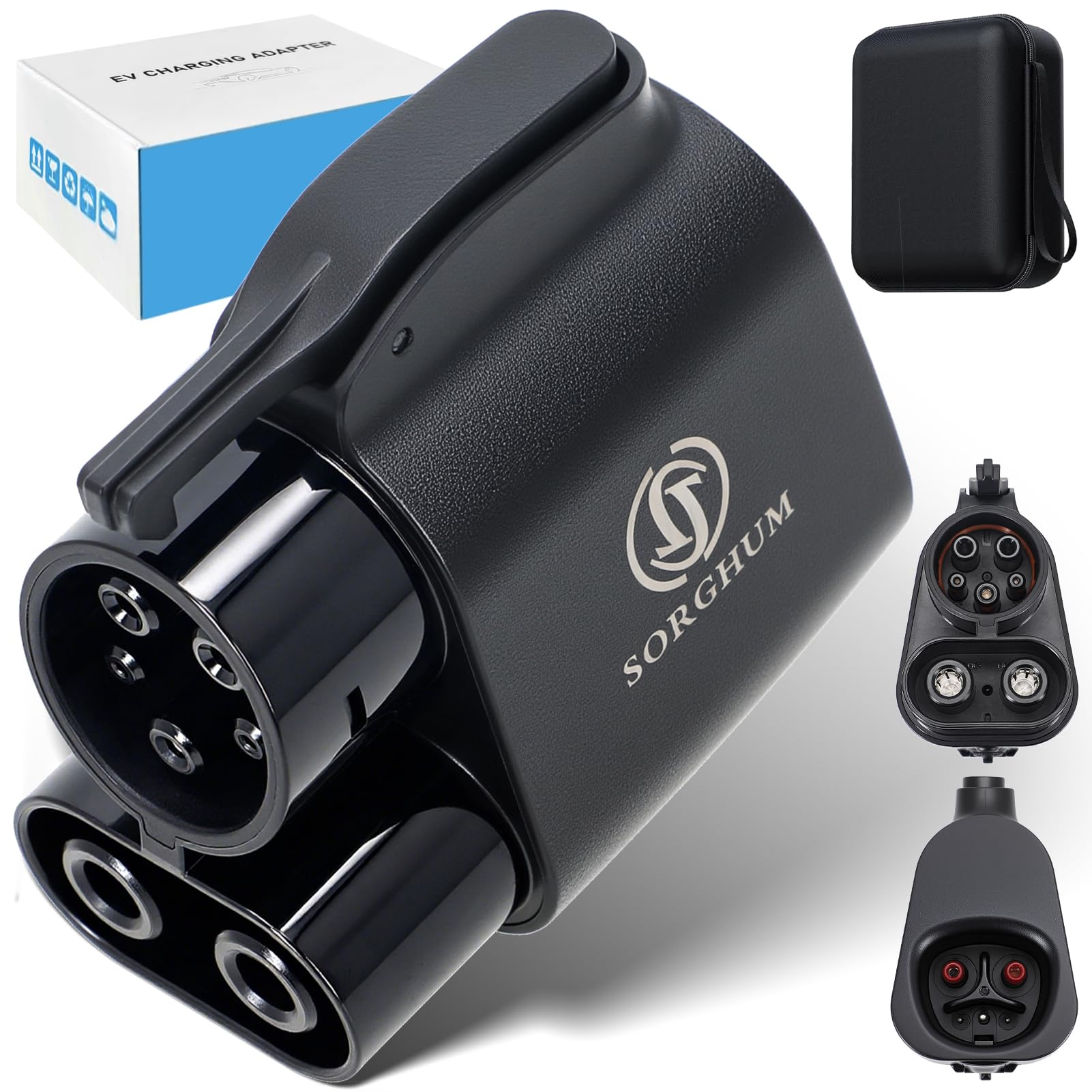 Photo 1 of SORGHUM NACS to CCS Adapter - Newly Upgraded Tesla Supercharger Adapter to CCS1 Max 500A 1000V DC Superfast Charging with EVA Storage Case - Compatible with All Ford EVs & Rivian EVs