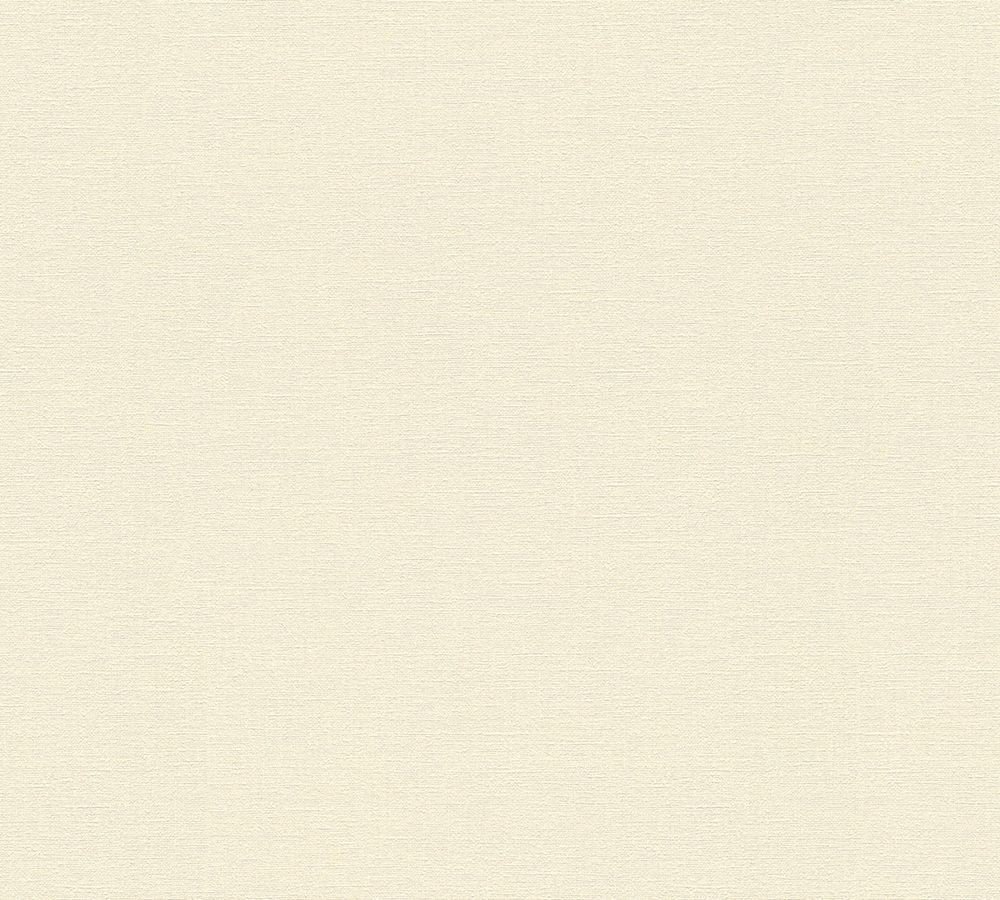 A.S. Création Plain Wallpaper Desert Lodge Non-Woven Wallpaper 10.05 m x 0.53 m Creme Made in Germany 336096 336096