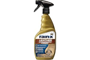Rain-X 620236SRP Leather Cleaner Conditioner & Repellent for Car Interiors, Cleans + Repels while Moisturizing, Restores Leather to Natural, Fresh Scent without Residue 16 Fl Oz.