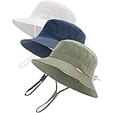 FURTALK Baby Toddler Sun Hat Kids Bucket Hat UPF50+ UV Adjustable Lightweight Breathable for Outdoor Activities