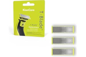 KIONCARE 3-Pack Replacement Heads for T-Blade Electric Trimmer, Compatible With One blades QP2515 QP2520 QP2630 QP2834 QP6510/31 QP6520/30