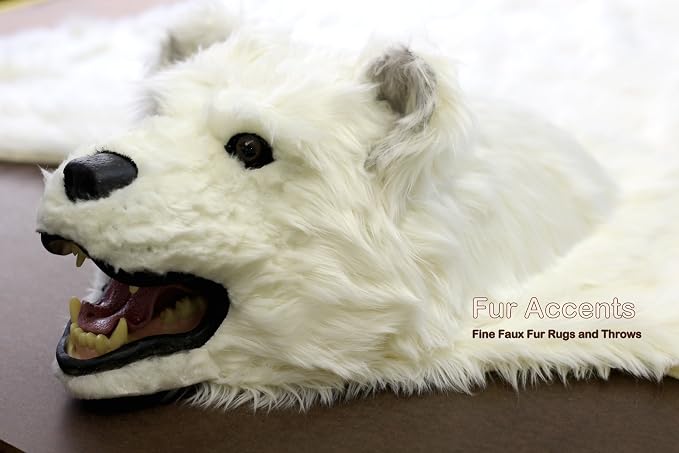Fur Accents Original Klassischer Baren Teppich Mit Kopf Und Eisbar