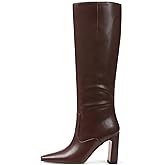 Lovee Cosee Women's Knee High Boots 2025 Chunky Block Heel Square Toe with Side Zipper Fall Winter Comfort Boots for Work Commute Office Walking & Night Events
