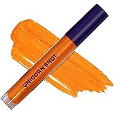 UNICORN SNOT Liquid Metal Lip Paint | Intense Pigment, Non-drying, Metallic Lip Color Makeup | Vegan & Cruelty-free Lip Makeup - BLAZE (Sunset Orange)