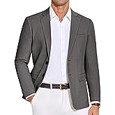 COOFANDY Men's Casual Blazer Lightweight Slim Fit Suit Jacket Two Button Cotton Sport Coats