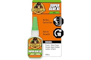 Gorilla Super Glue Gel XL, Clear Glue, 25 Gram (Pack of 1) - All Purpose and Fast Setting for Projects and Repairs