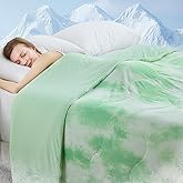Cushious Cooling Comforter Queen Size, Double Sided Cooling Blankets for Hot Sleepers, Soft Breathable Lightweight Summer Cooling Comforter for Night Sweats Absorbs Body HEA