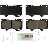 BOSCH BE976H Blue Ceramic Disc Brake Pad Set with Hardware - Front | Compatible with Select Lexus GX460, GX470; Toyota 4Runner, FJ Cruiser, Sequoia, Tacoma, Tundra