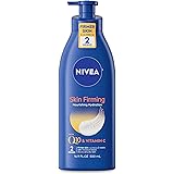 NIVEA Nourishing Skin Firming Body Lotion with Q10 and Vitamin C, 16.9 Fl Oz Pump Bottle
