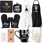 Wedding Gifts for Couples Newlyweds 2026, Mr and Mrs Gifts, Bridal Shower | Gift Basket for Anniversary Marriage Matching Newly Wed, Newlywed Engagement Kitchen Gift for Couples His and Hers