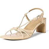 Amazon Essentials Women's Strappy Block Heel Sandals