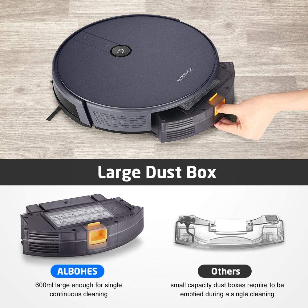 ALBOHES Robot Vacuum and Mop, 1800Pa Ultra Strong Suction Robotic