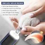 Candure 7-Speed Dog Nail Grinder 360° LED Light Rechargeable Cordless view 8