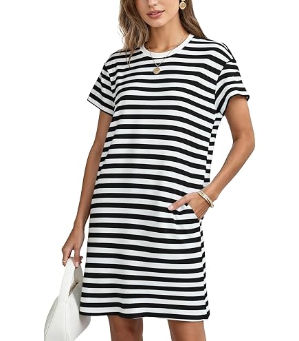GAP Womens Relaxed Pocket T-Shirt Dress True Black XS/P at Amazon Women's Clothing store