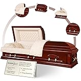 Overnight Caskets Columbia Mahogany Wood Funeral