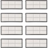 (8 Pieces) HEPA Filter for Roborock S7 S7+ S7 MaxV S7 MaxV Plus S7 MaxV Ultra S8 Pro Ultra S8 S8+, Robot Vacuum Cleaner Filter Accessory Kit, Replacement Parts 8 Filters