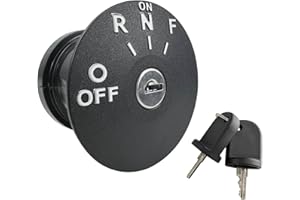 MANUTEX Golf Cart Ignition Key Switch 605637 for EZ-GO RXV 2008-Up 48V Electric Golf Cart with 4 Position 2 Spare Umbrella Keys 611283 609682