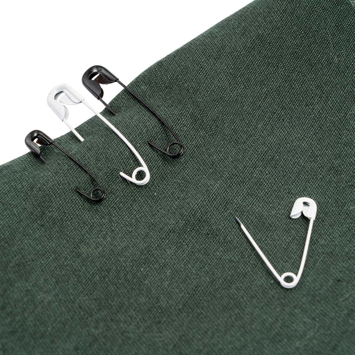 SINGER Asst Black and White Professional Style Safety Pins, Multisize, 25-Count