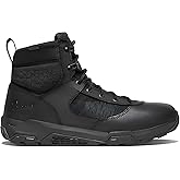 Danner Sonic Side Zip 6" Military Boots for Men, Abrasion Resistant Leather | Black Tactical Boots, Police Boots, Fast Side Zip on &amp; Off, Breathable Perspair Upper, Lightweight PU Footbed