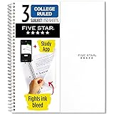Five Star Spiral Notebook + Study App, 3