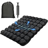 WurodBiza Professional Comfortable 3D Travel Seat Cushion, Air Inflatable Pressure Relief Seat Cushion Optimal Support for Long Sitting