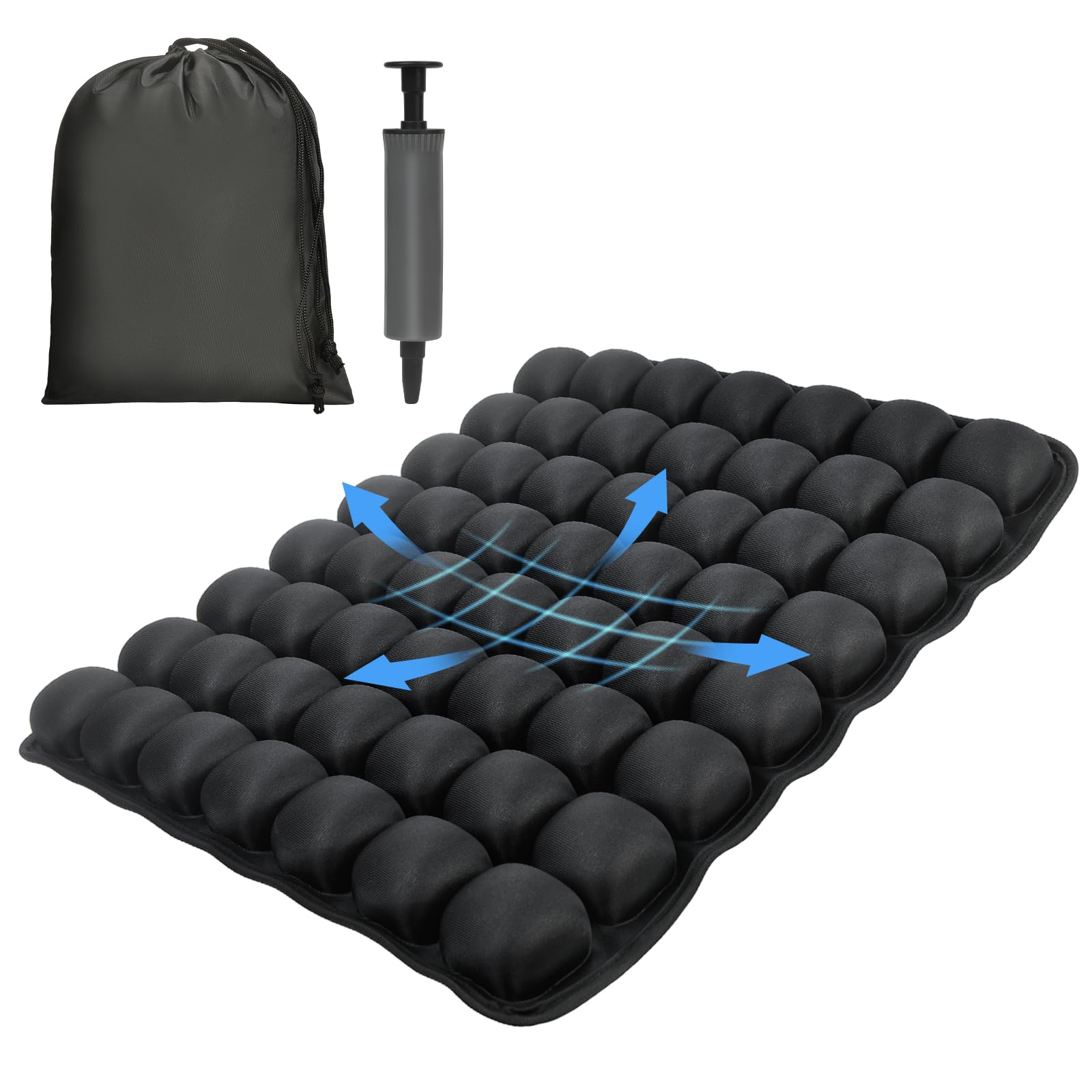 Photo 1 of WurodBiza Professional Comfortable 3D Travel Seat Cushion, Air Inflatable Pressure Relief Seat Cushion Optimal Support for Long Sitting
