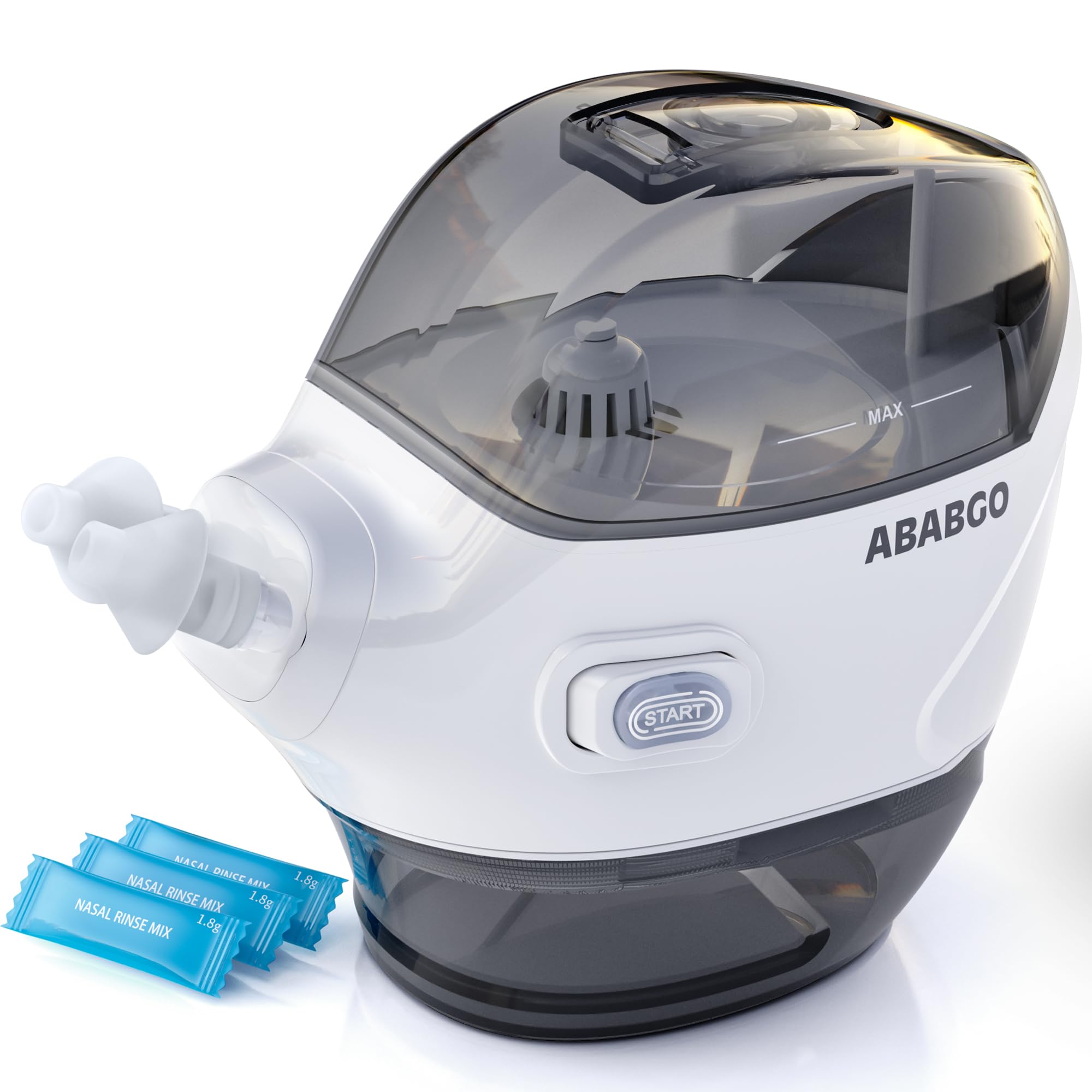 ABABGO Nasal Irrigation System - Electric Neti Pot Sinus Rinse Machine ...