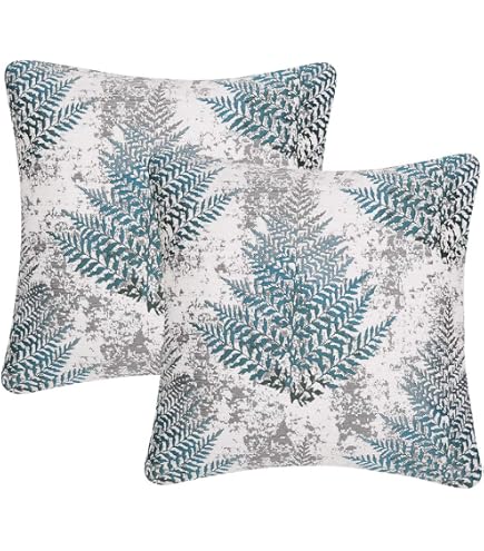 Mondiafy Pack Of 2 Plush Gray Pillow Covers 18x18 Inch - Boho Farmhouse Decor For Couch, No Insert