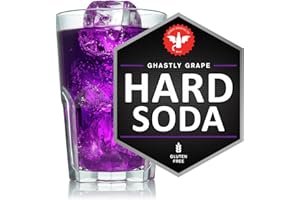 BrewDemon 1 Gal. Hard Grape Recipe Kit - Makes a Wicked-Good 5.0% ABV Batch of Craft Brewed Hard Soda