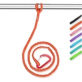 OCEANBROAD Kayak Paddle Leash Stretchable Strap Lanyard Rope for SUP Kayaking Boating Canoeing Fishing Pole Rod 4-7 Feet